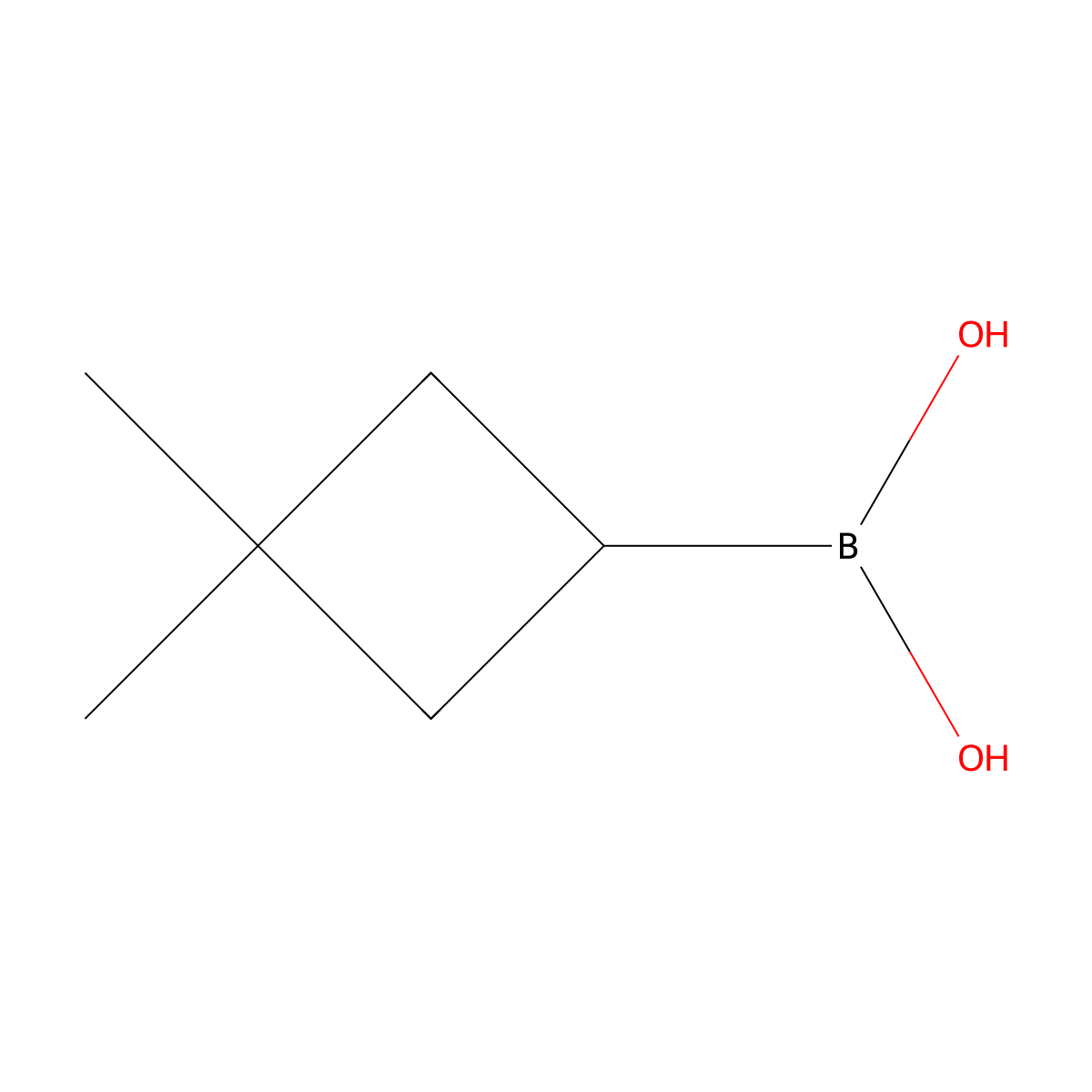 (3,3-Dimethylcyclobutyl)boronic acid molecular structure, CAS 1950574-55-6