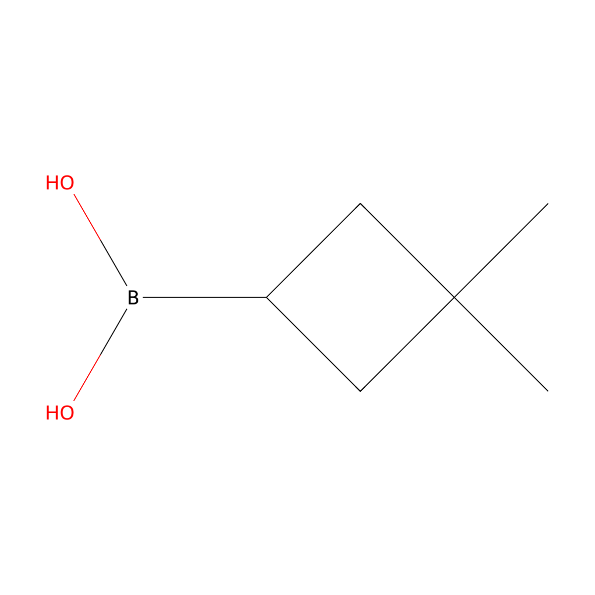 (3,3-Dimethylcyclobutyl)boronic acid molecular structure, CAS 1950574-55-6