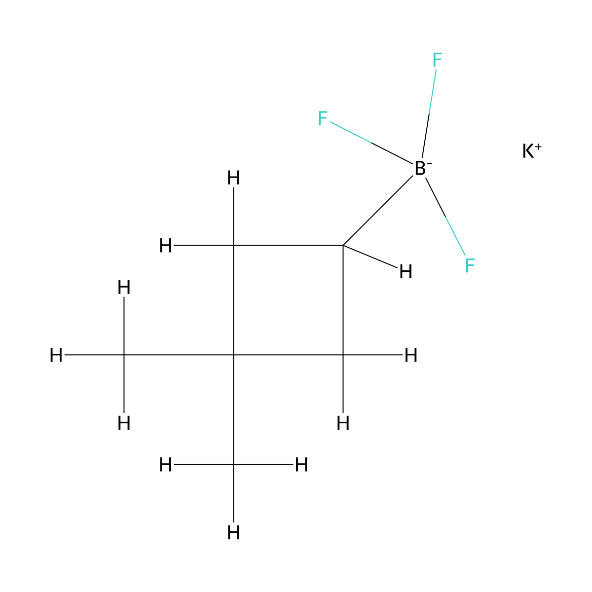 Potassium (3,3-dimethylcyclobutyl)trifluoroboranuide molecular structure, CAS 1950574-57-8