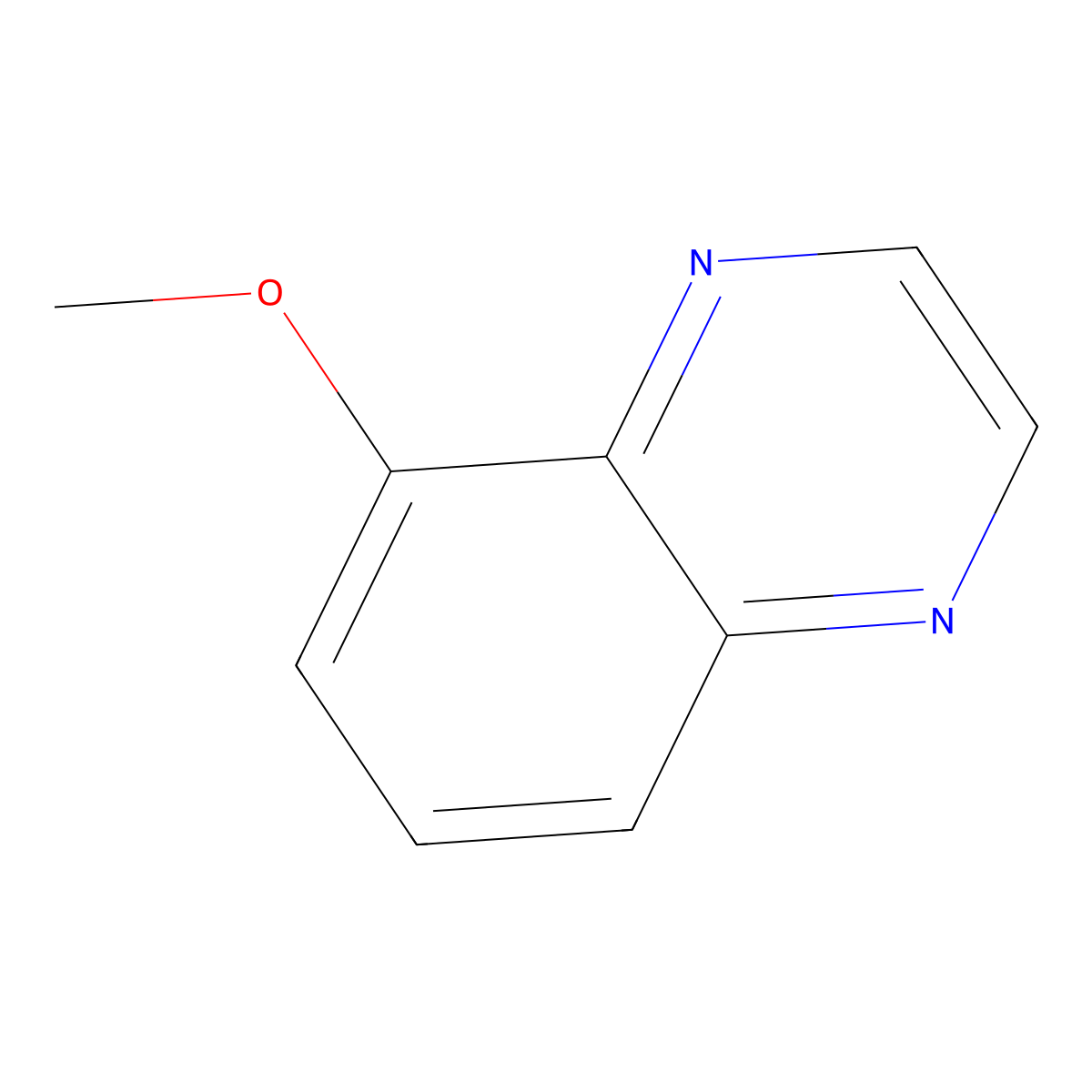5-Methoxyquinoxaline molecular structure, CAS 19506-17-3