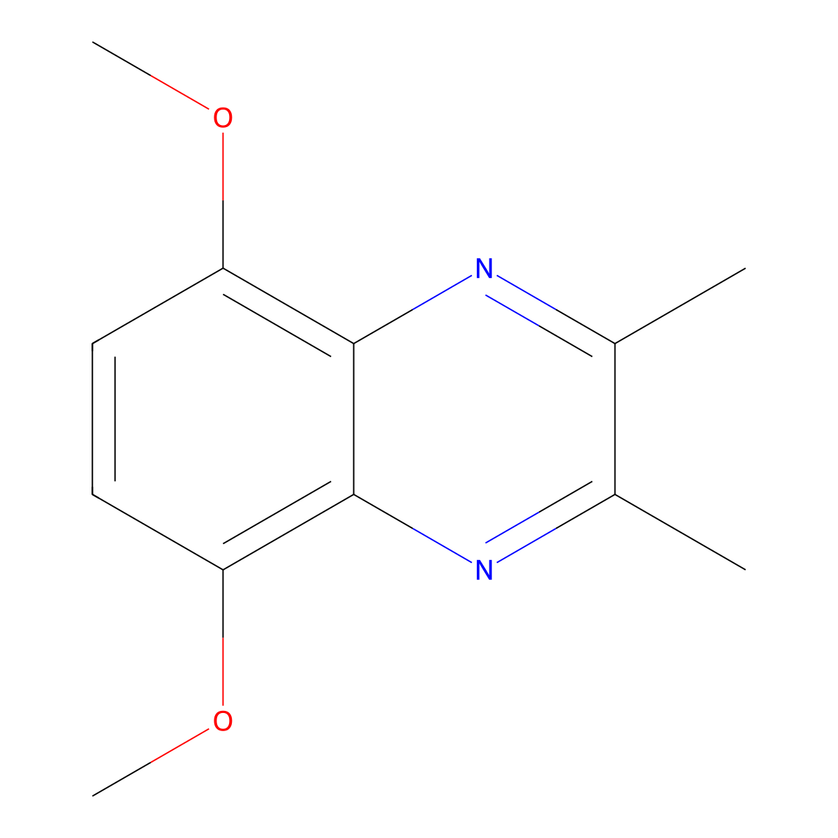 5,8-Dimethoxy-2,3-dimethylquinoxaline molecular structure, CAS 19506-22-0