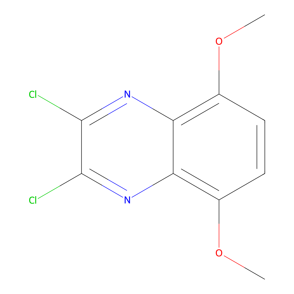2,3-Dichloro-5,8-dimethoxyquinoxaline molecular structure, CAS 19506-33-3