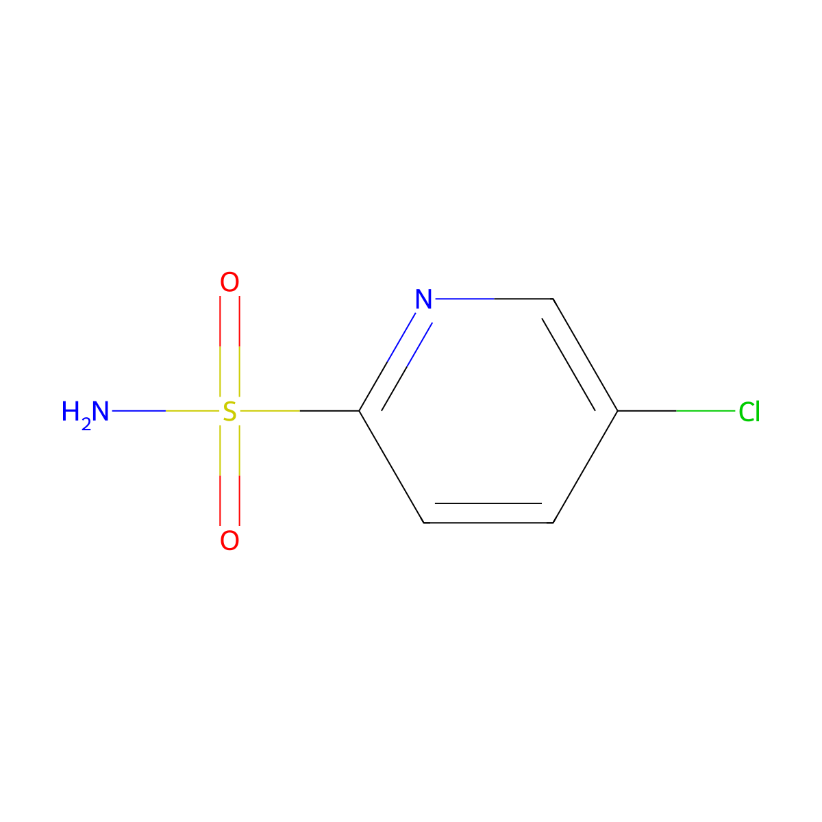 5-Chloropyridine-2-sulfonamide molecular structure, CAS 19506-41-3