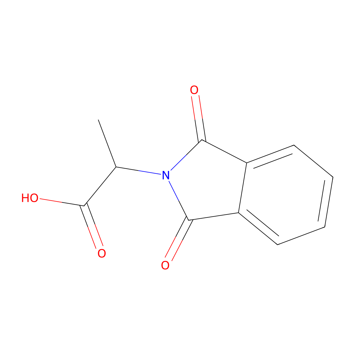2-Phthalimidopropionic acid molecular structure, CAS 19506-87-7