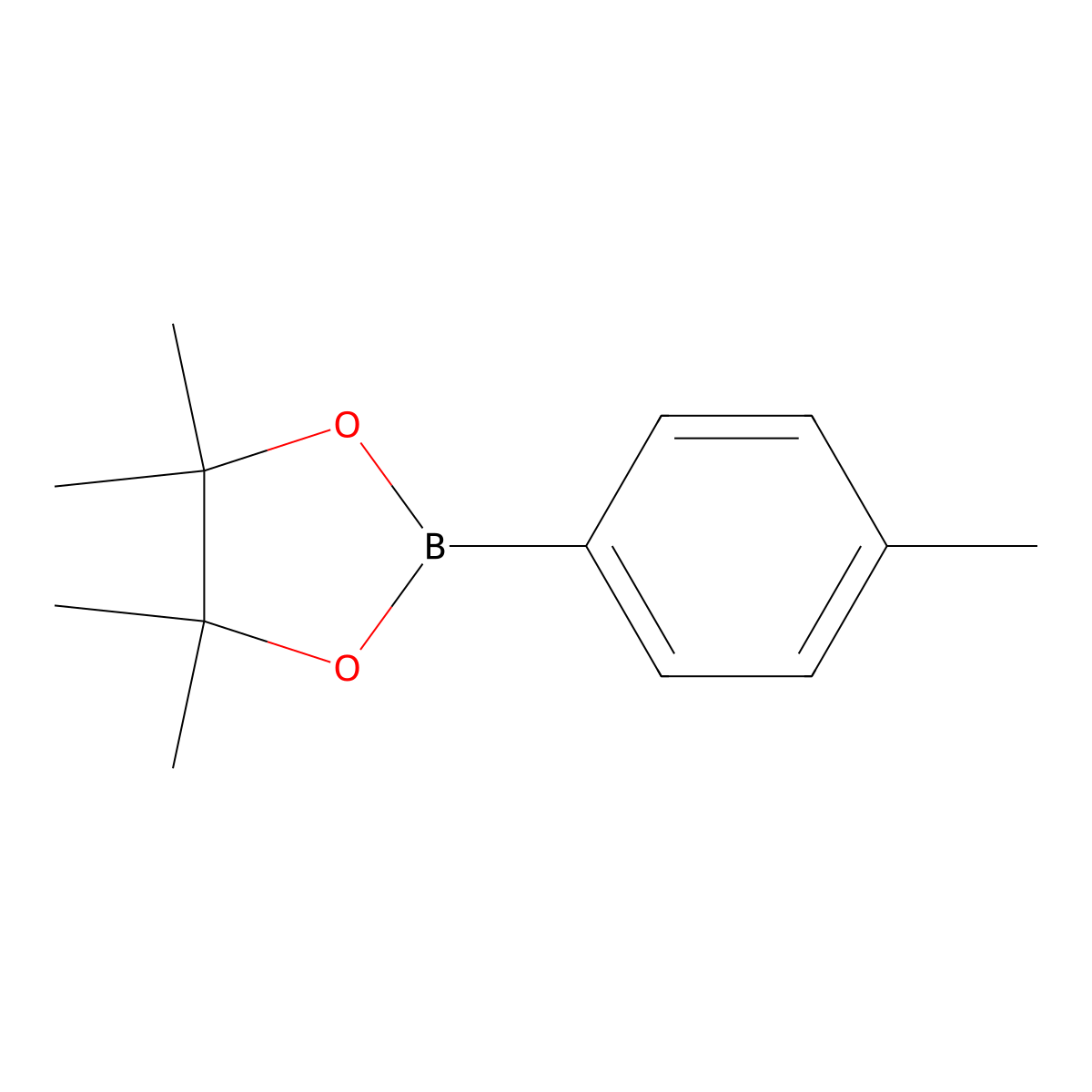 4,4,5,5-Tetramethyl-2-(4-methylphenyl)-1,3,2-dioxaborolane molecular structure, CAS 195062-57-8