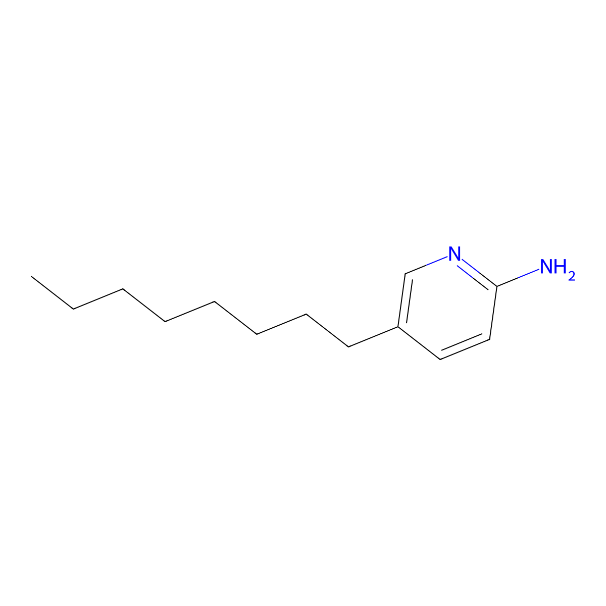 5-Octylpyridin-2-amine molecular structure, CAS 1950648-47-1