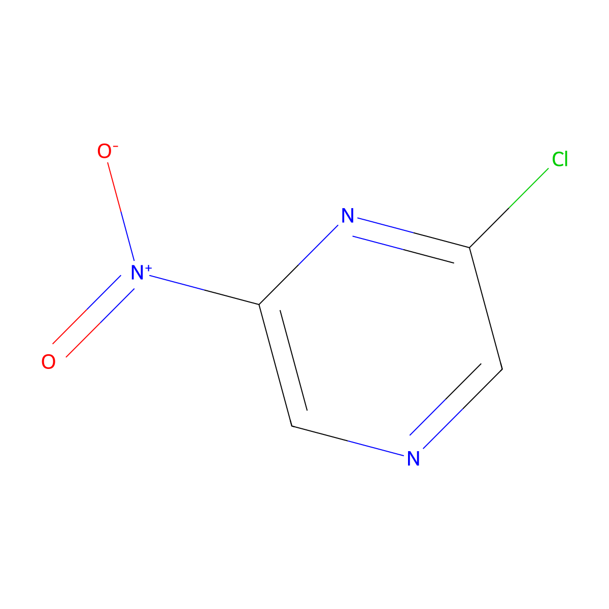 2-Chloro-6-nitropyrazine molecular structure, CAS 195073-19-9