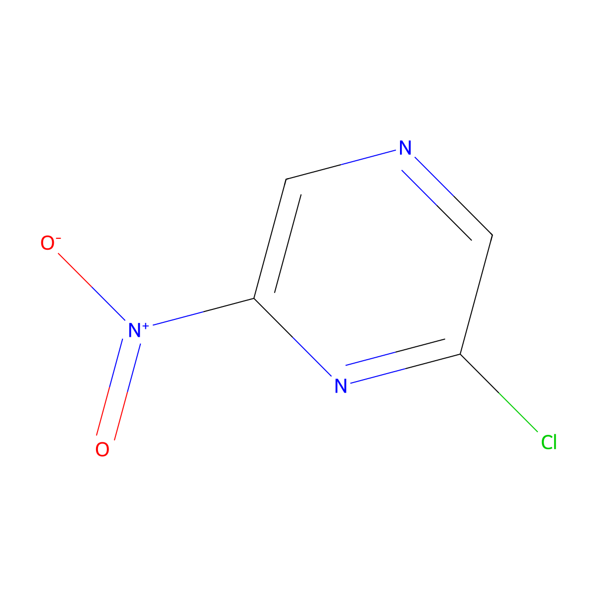 2-Chloro-6-nitropyrazine molecular structure, CAS 195073-19-9