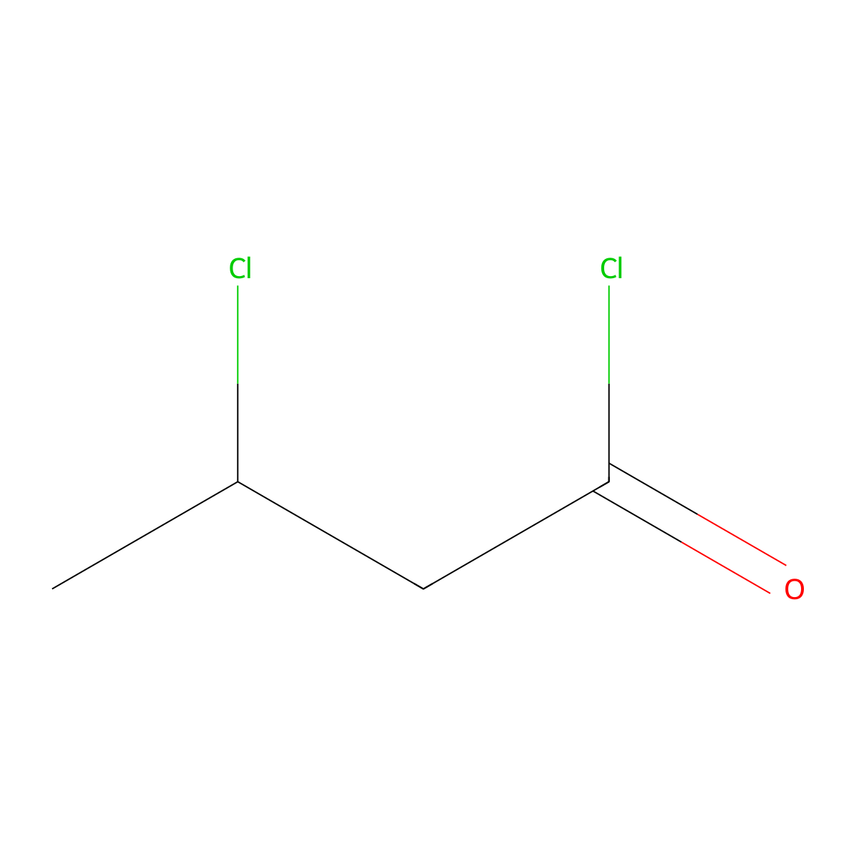 3-Chlorobutanoyl chloride molecular structure, CAS 1951-11-7