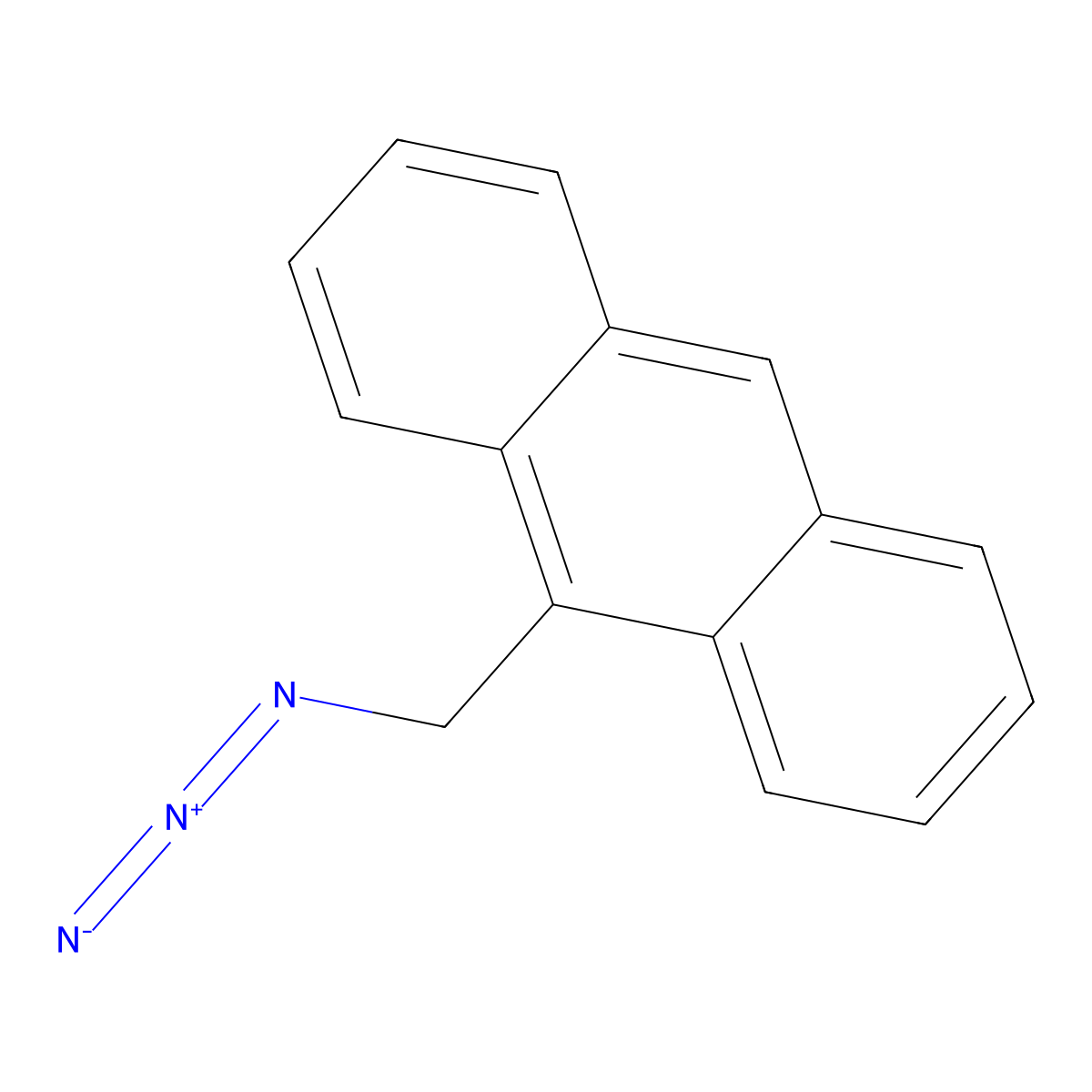 9-(Azidomethyl)anthracene molecular structure, CAS 195133-98-3