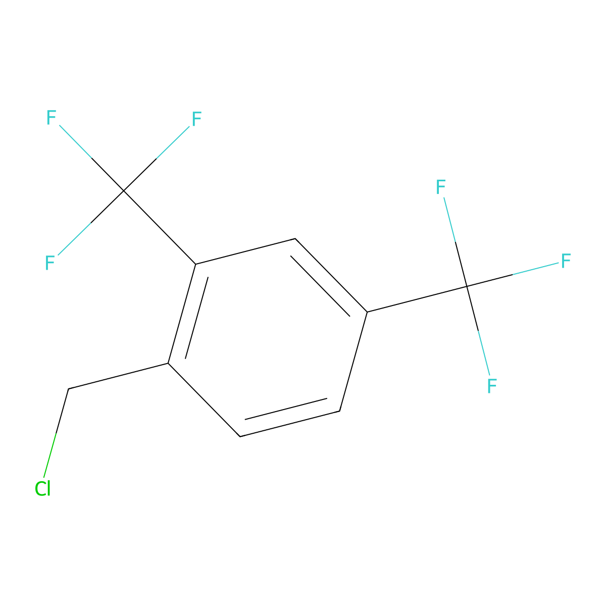 1-(Chloromethyl)-2,4-bis(trifluoromethyl)benzene molecular structure, CAS 195136-46-0