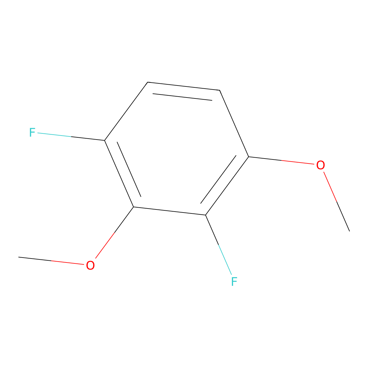 1,3-Difluoro-2,4-dimethoxybenzene molecular structure, CAS 195136-69-7