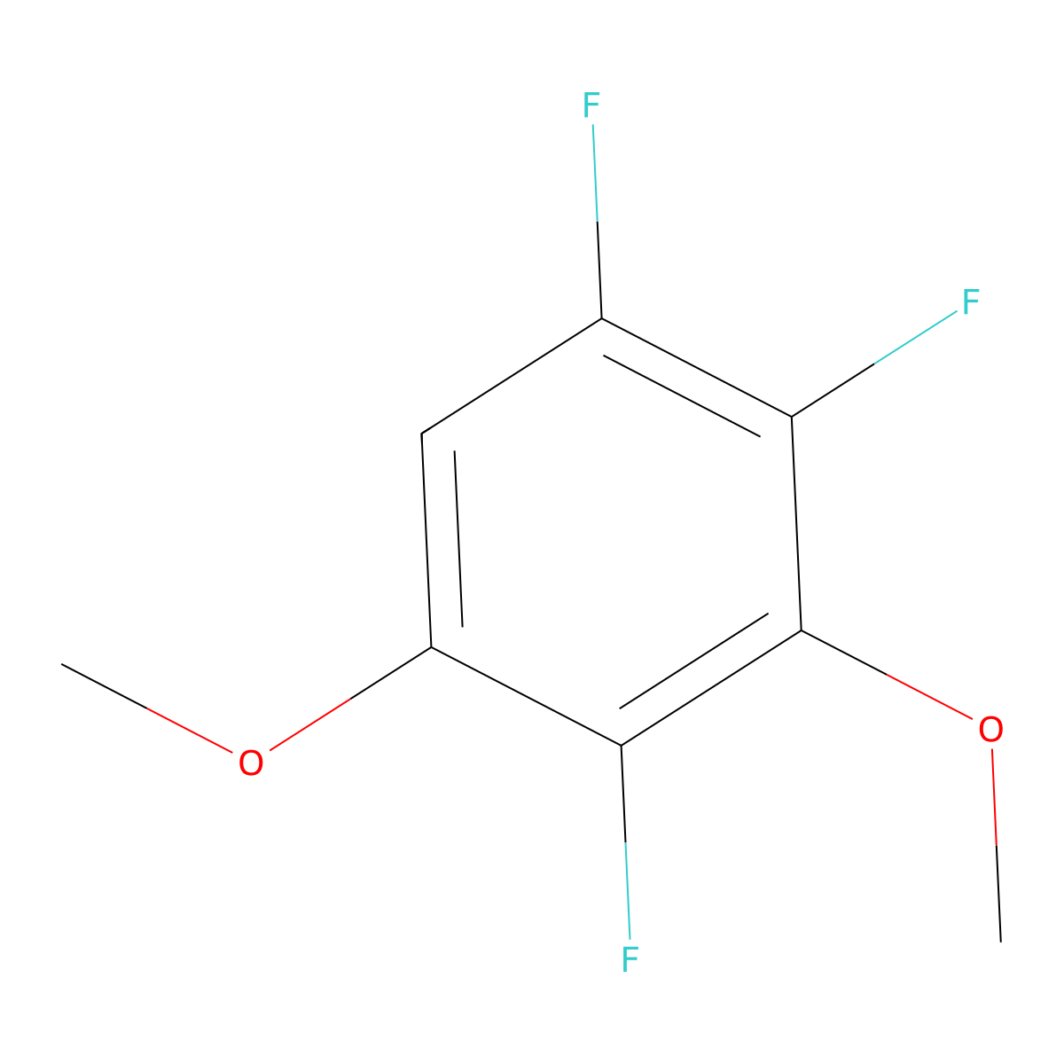 1,2,4-Trifluoro-3,5-dimethoxybenzene molecular structure, CAS 195136-70-0