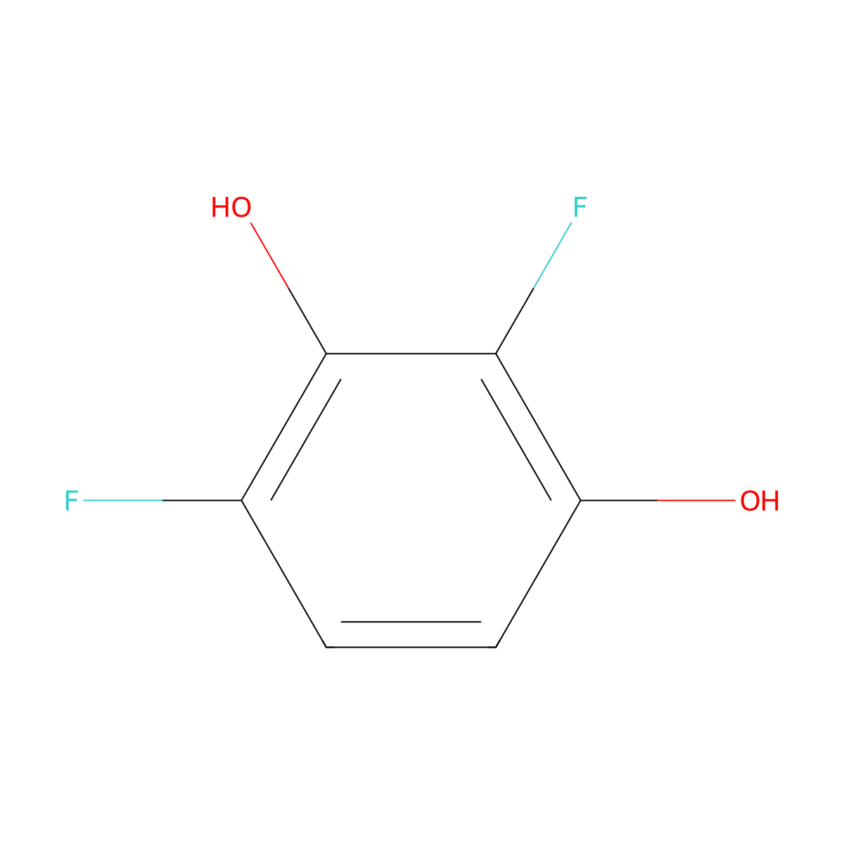 2,4-Difluororesorcinol molecular structure, CAS 195136-71-1