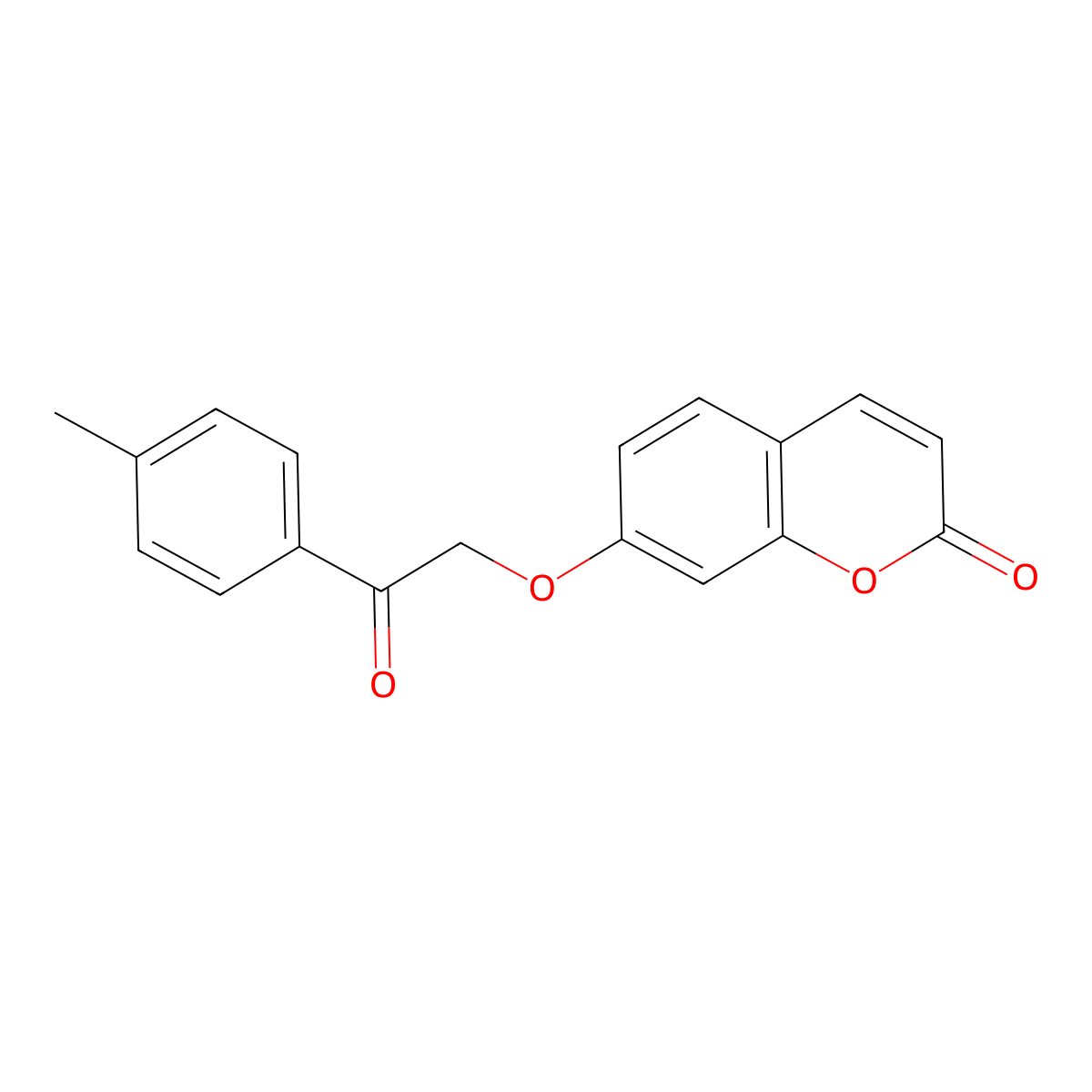 7-[2-(4-methylphenyl)-2-oxoethoxy]-2H-chromen-2-one molecular structure, CAS 195137-88-3