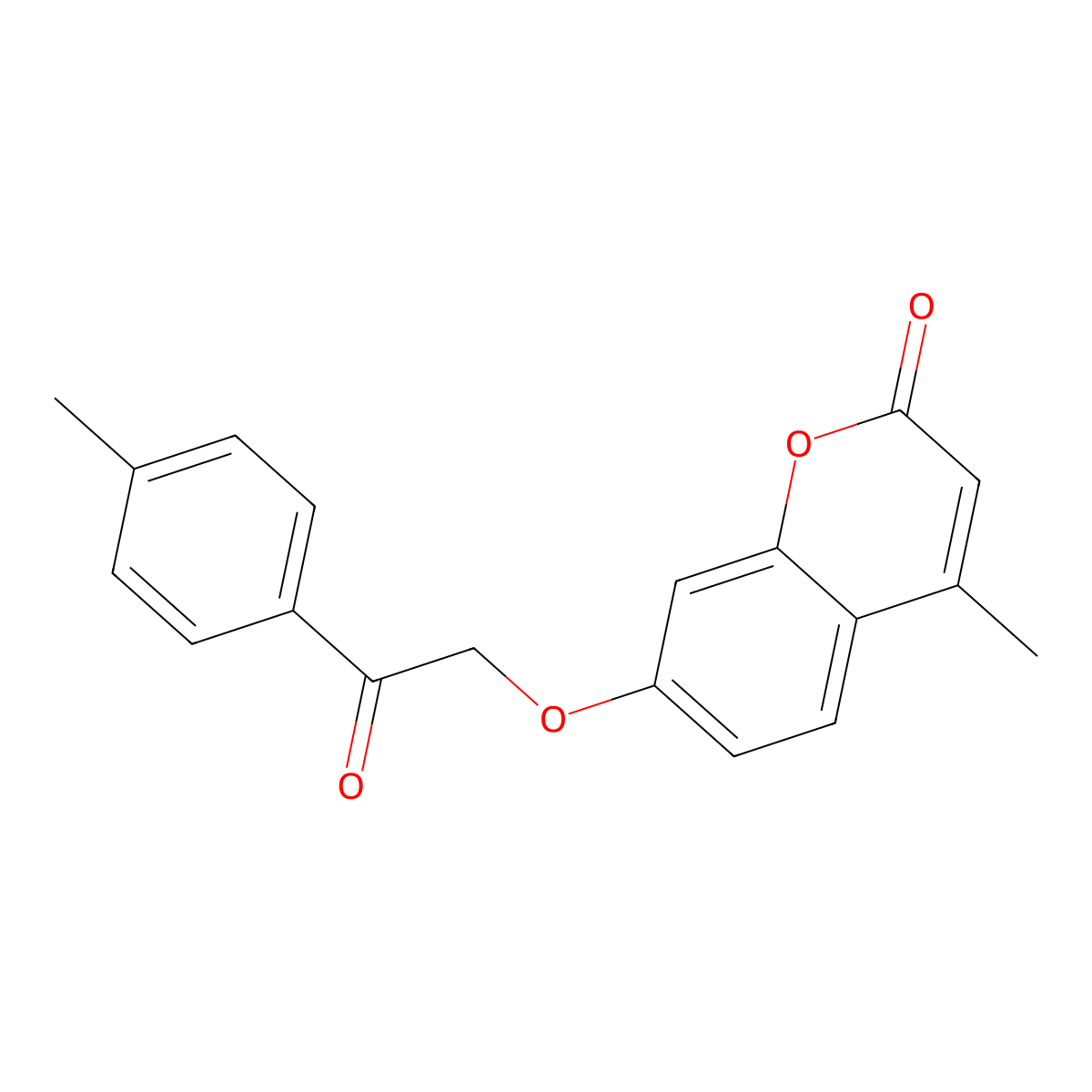 4-methyl-7-[2-(4-methylphenyl)-2-oxoethoxy]-2H-chromen-2-one molecular structure, CAS 195137-90-7