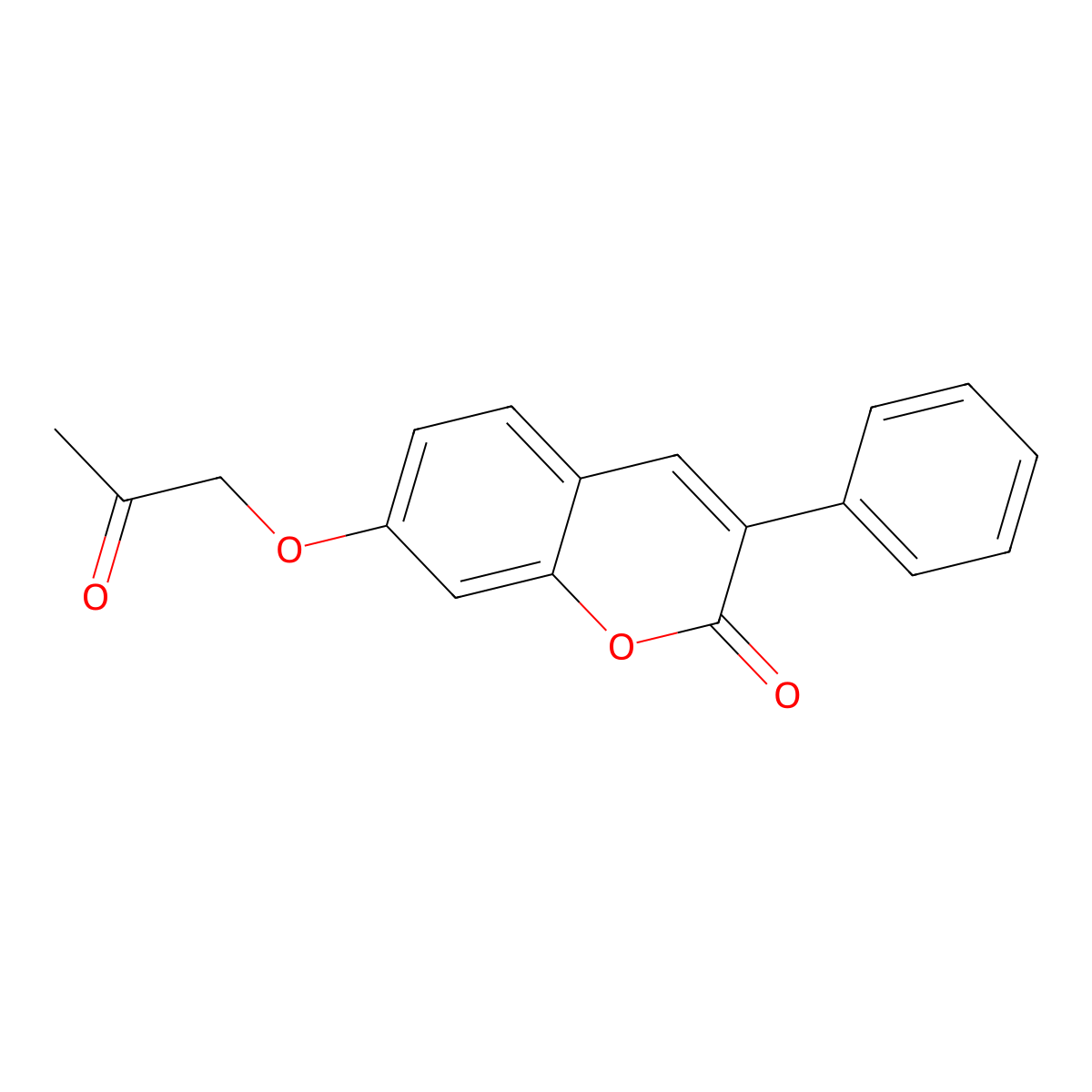 7-(2-oxopropoxy)-3-phenyl-2H-chromen-2-one molecular structure, CAS 195137-94-1