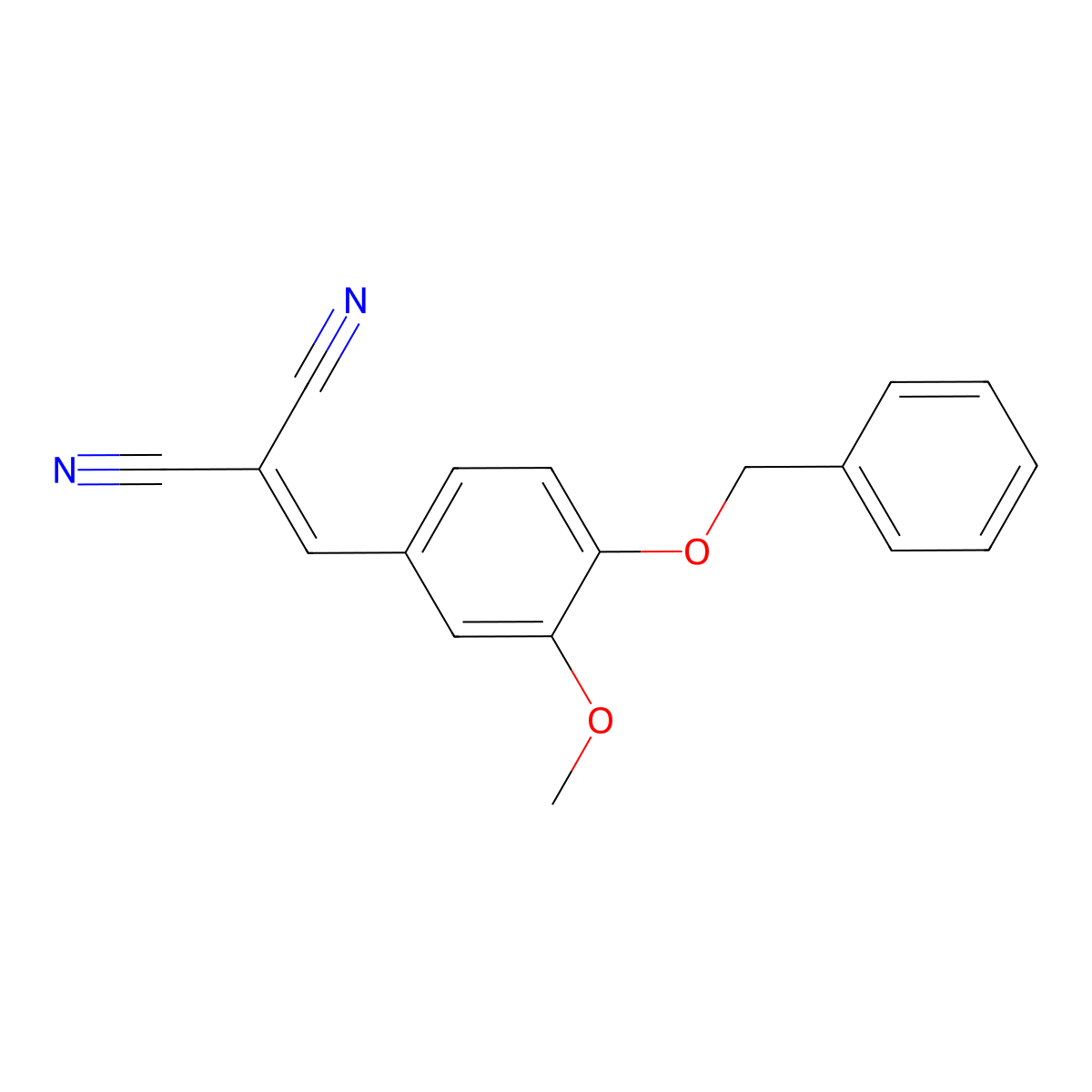 2-(4-Benzyloxy-3-methoxy-benzylidene)-malononitrile molecular structure, CAS 195140-73-9