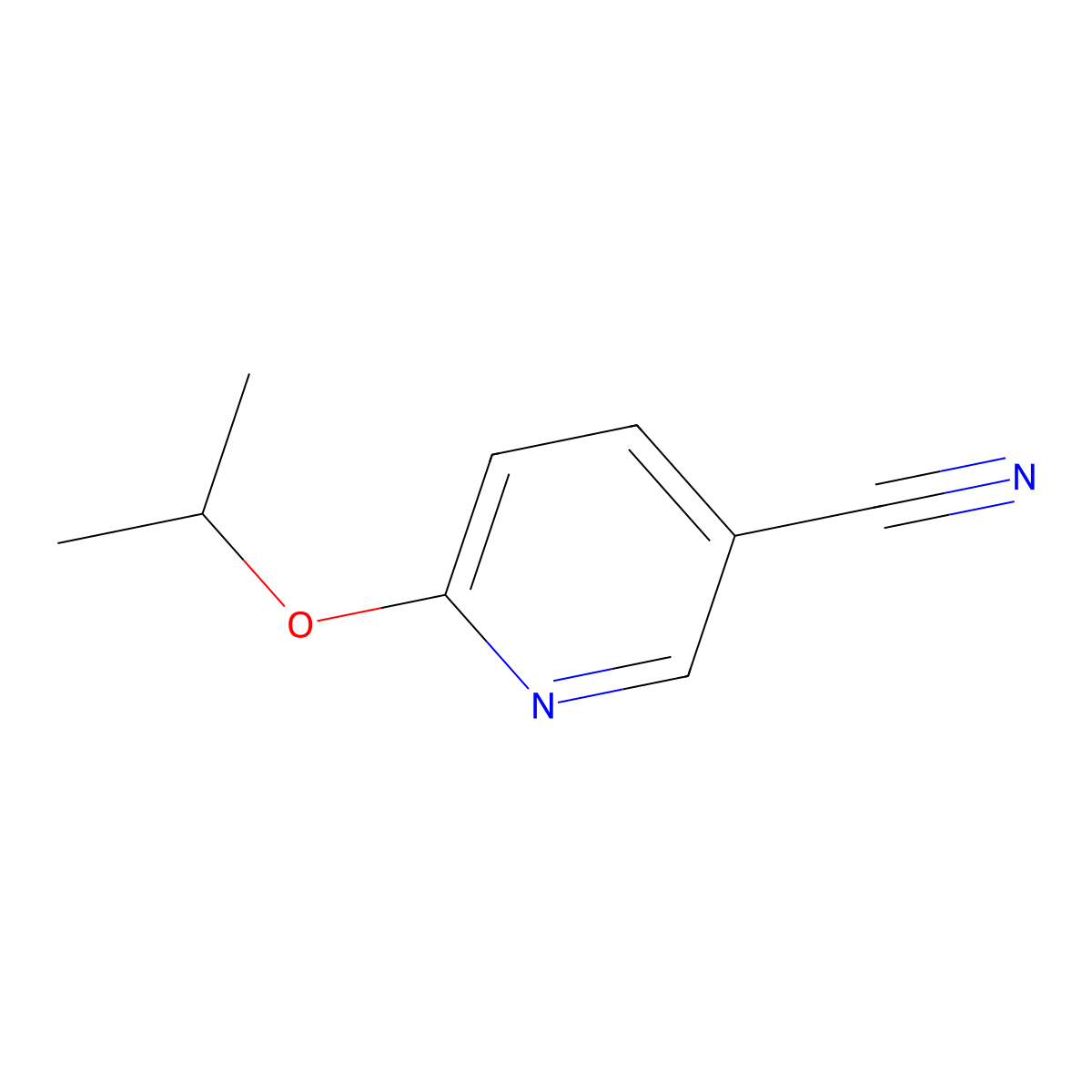 6-Isopropoxynicotinonitrile molecular structure, CAS 195140-86-4