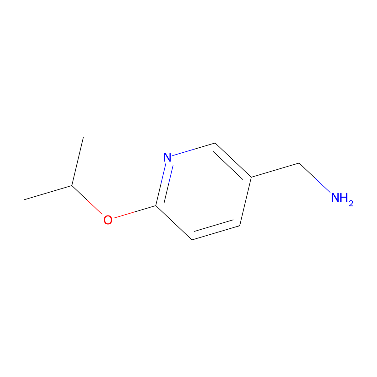 [6-(Propan-2-yloxy)pyridin-3-yl]methanamine molecular structure, CAS 195140-88-6