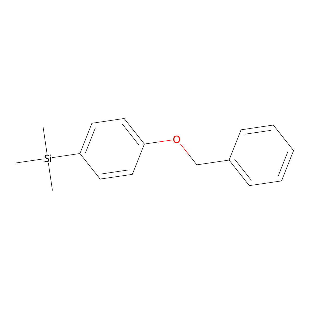 (4-(Benzyloxy)phenyl)trimethylsilane molecular structure, CAS 195141-02-7