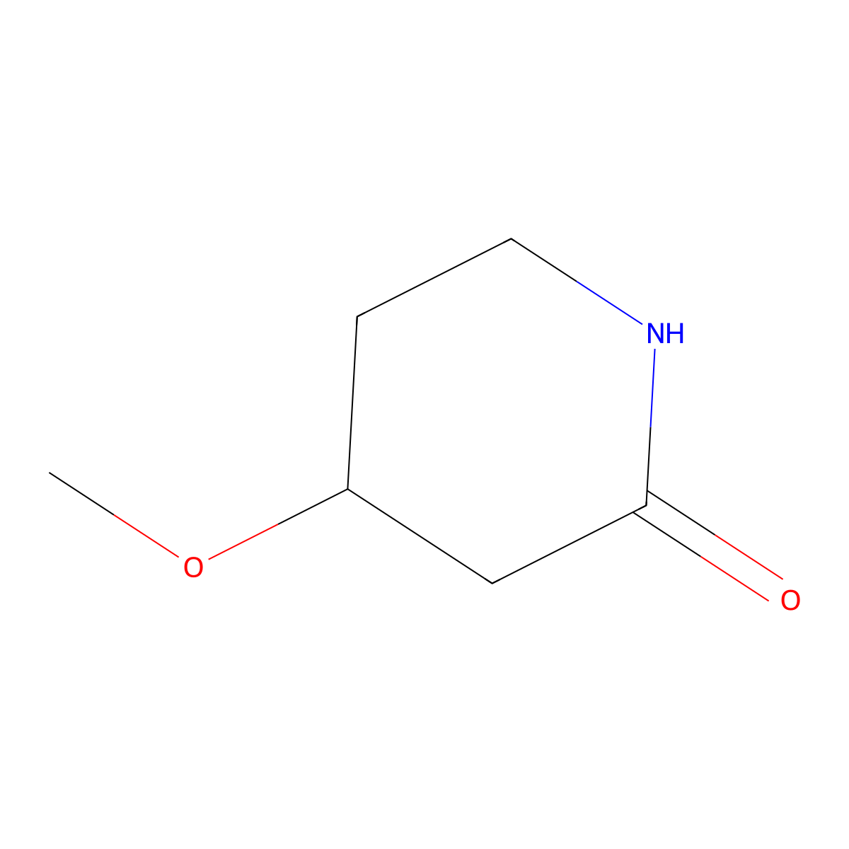 4-Methoxypiperidin-2-one molecular structure, CAS 1951423-24-7