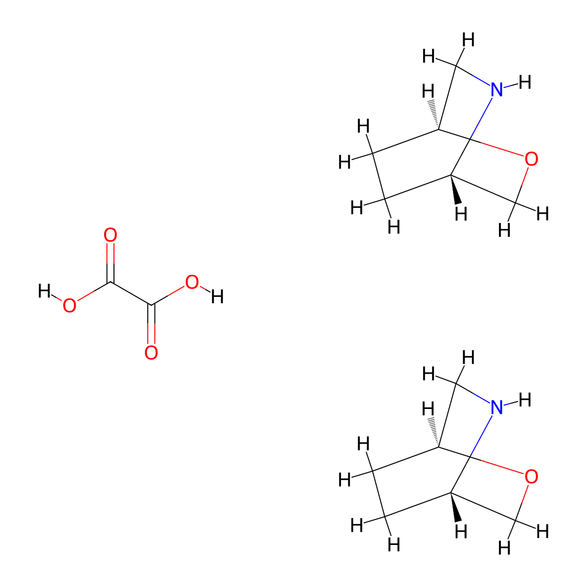 (1S,4S)-2-Oxa-5-azabicyclo[2.2.2]octane hemioxalate molecular structure, CAS 1951424-78-4