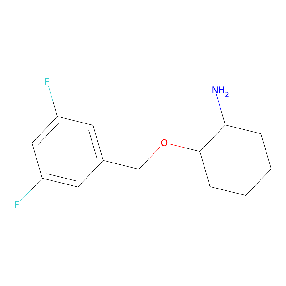 (1S,2S)-2-((3,5-Difluorobenzyl)oxy)cyclohexanamine molecular structure, CAS 1951425-03-8