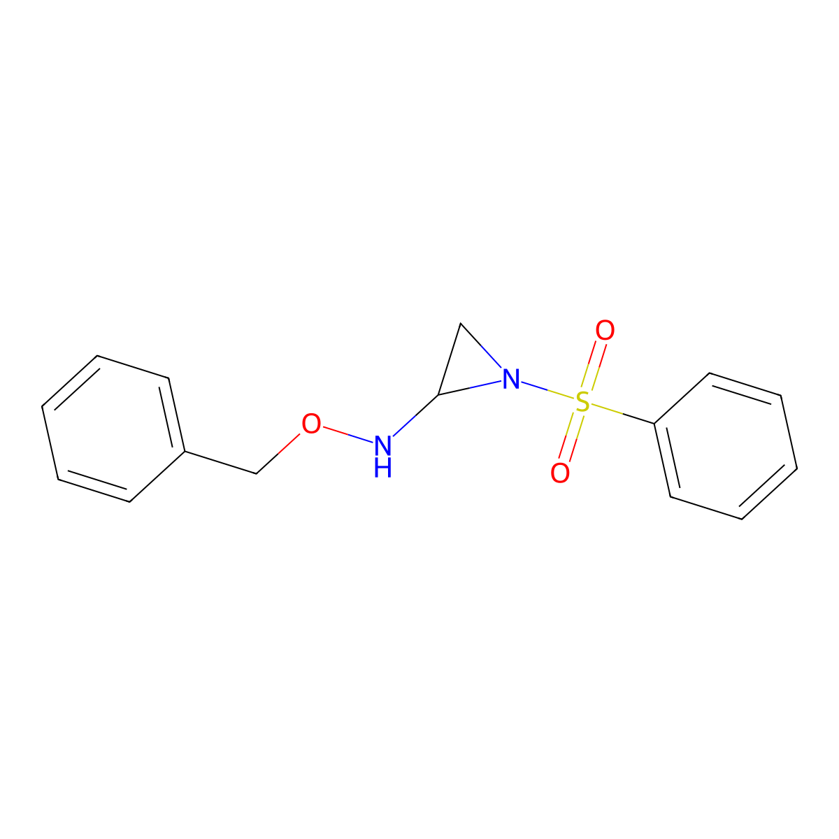 (R)-O-Benzyl-N-(1-(phenylsulfonyl)aziridin-2-yl)hydroxylamine molecular structure, CAS 1951425-05-0