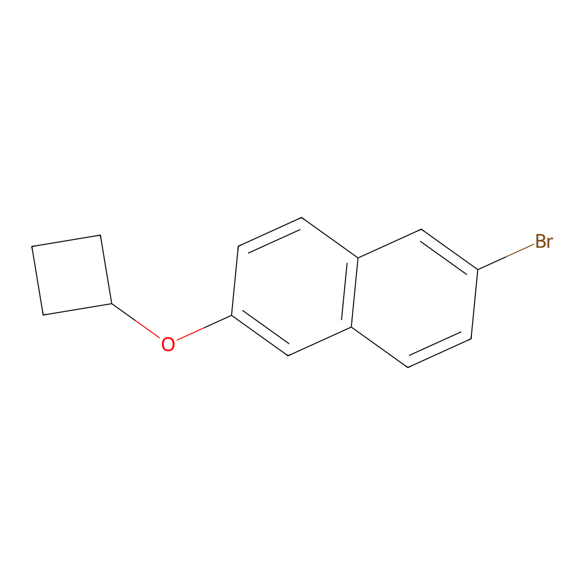 2-Bromo-6-cyclobutoxy-naphthalene molecular structure, CAS 1951431-50-7