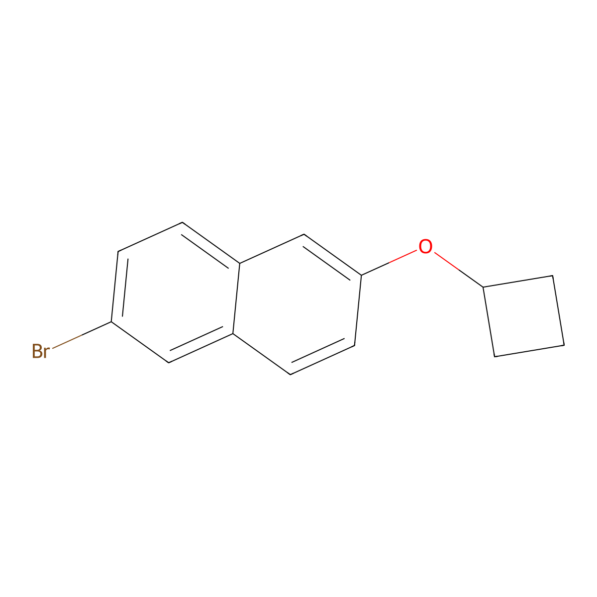 2-Bromo-6-cyclobutoxy-naphthalene molecular structure, CAS 1951431-50-7