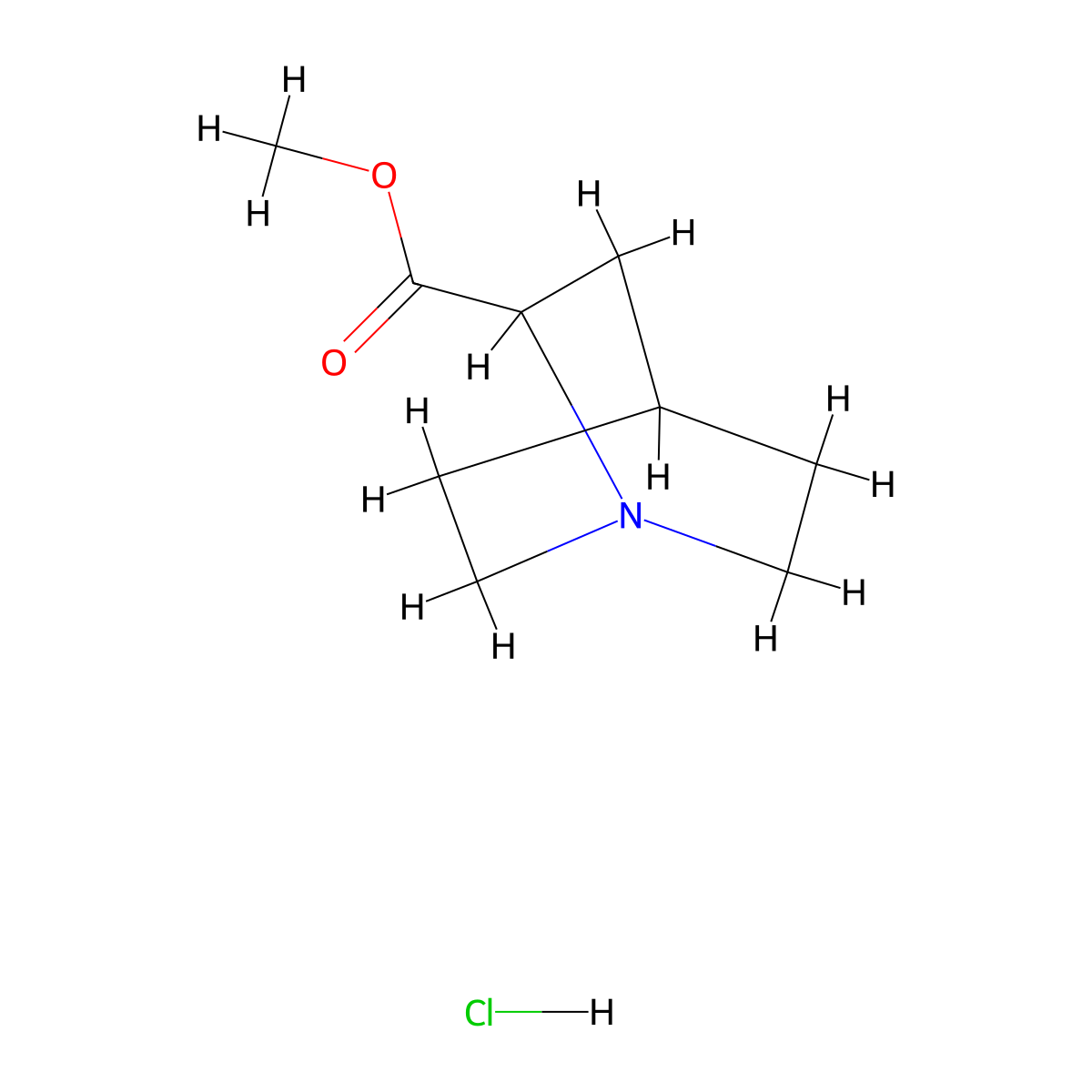 Methyl quinuclidine-2-carboxylate hydrochloride molecular structure, CAS 1951438-80-4
