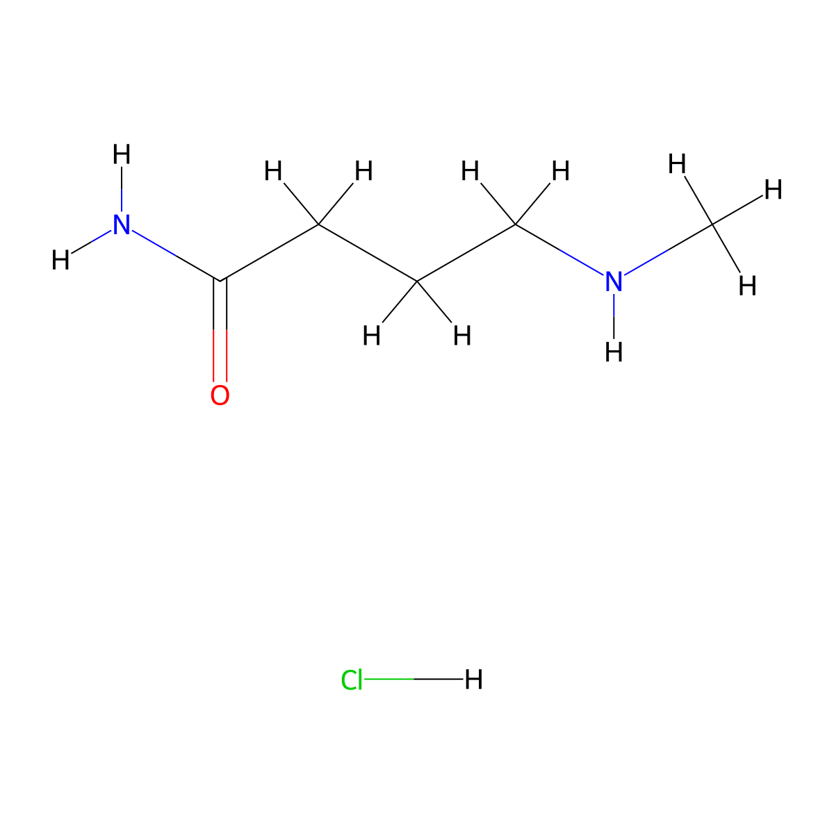 4-(Methylamino)butanamide hydrochloride molecular structure, CAS 1951438-97-3