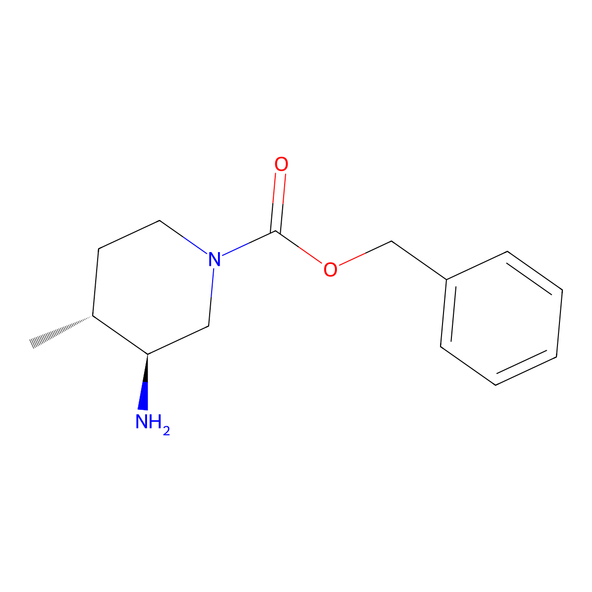 trans-Benzyl 3-amino-4-methylpiperidine-1-carboxylate hydrochloride molecular structure, CAS 1951439-11-4