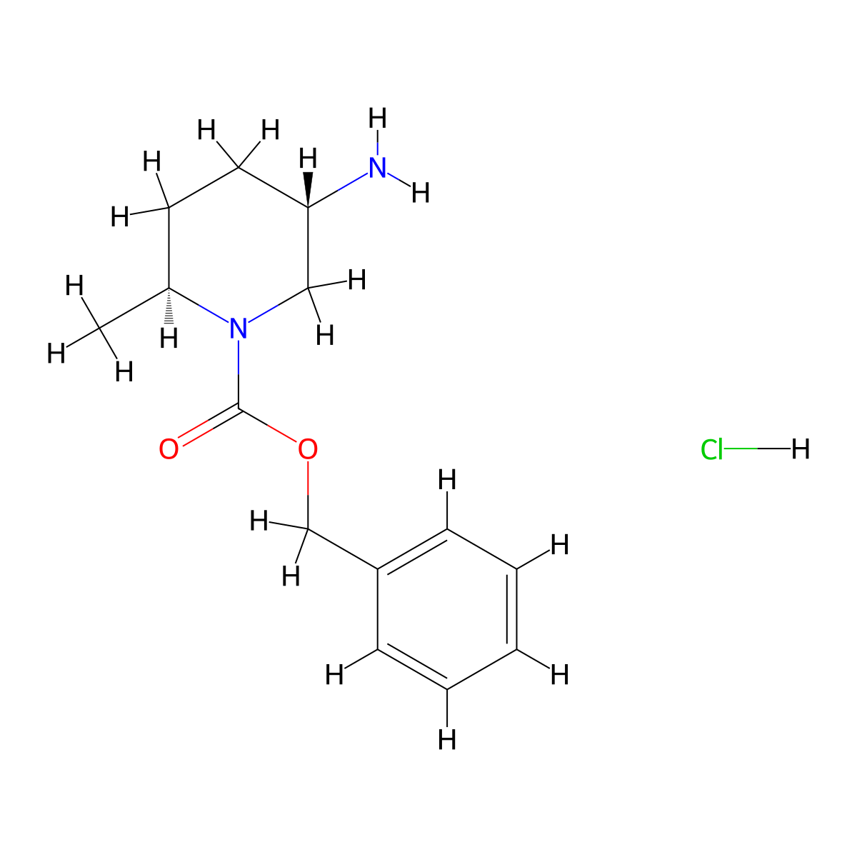 trans-Benzyl 5-amino-2-methylpiperidine-1-carboxylate hydrochloride molecular structure, CAS 1951439-14-7