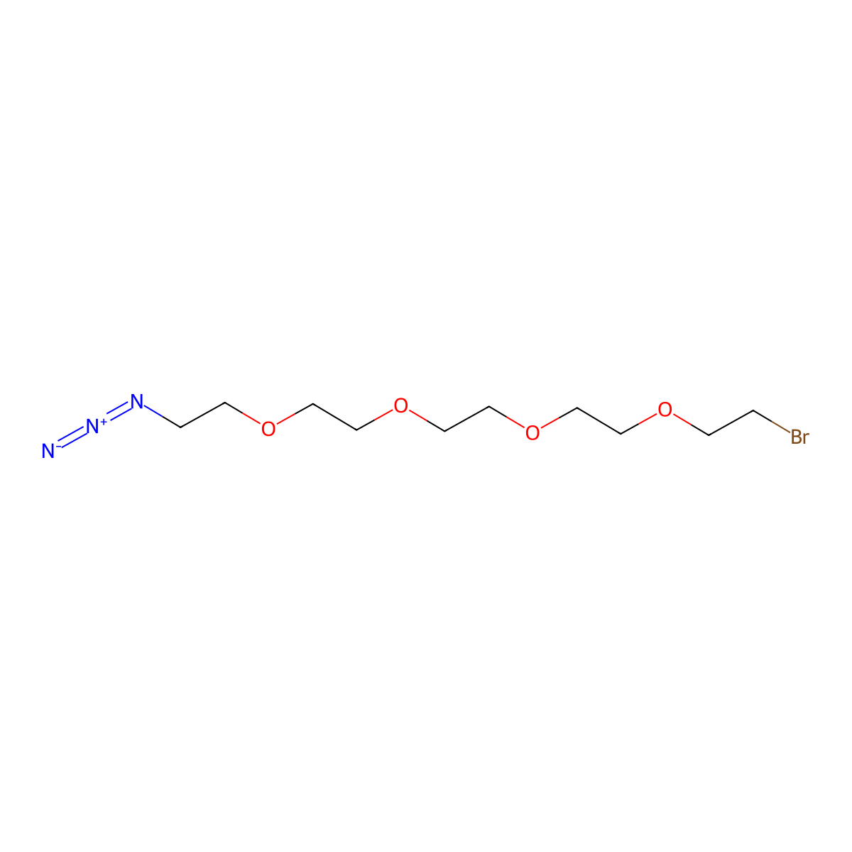 Bromo-PEG4-Azide molecular structure, CAS 1951439-37-4