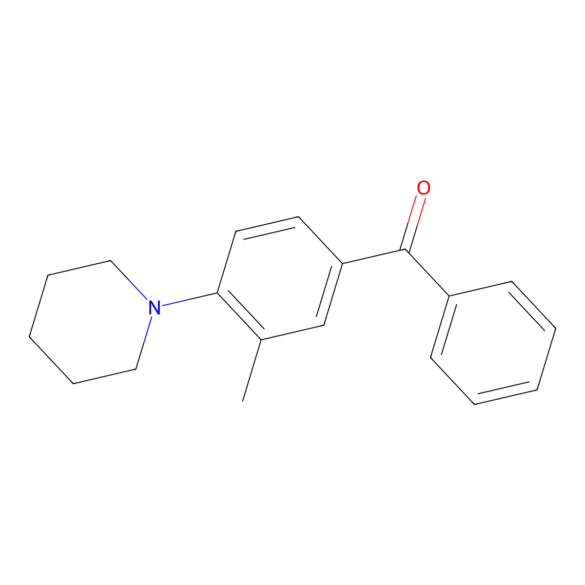 (3-Methyl-4-(piperidin-1-yl)phenyl)(phenyl)methanone molecular structure, CAS 1951439-39-6