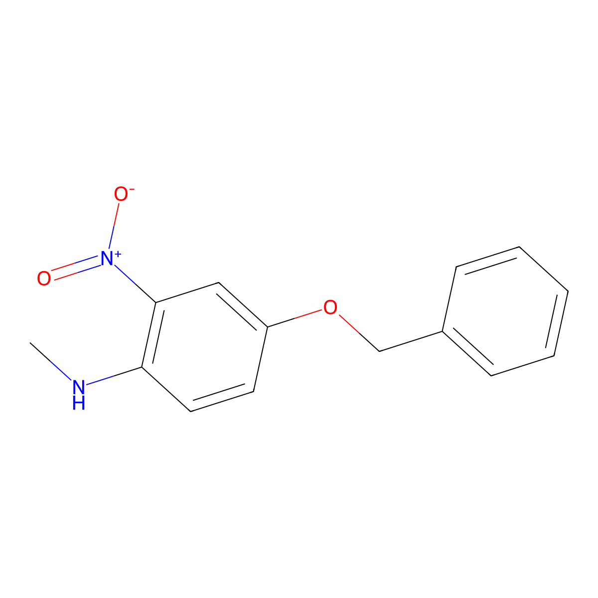 4-(Benzyloxy)-N-methyl-2-nitroaniline molecular structure, CAS 1951439-76-1