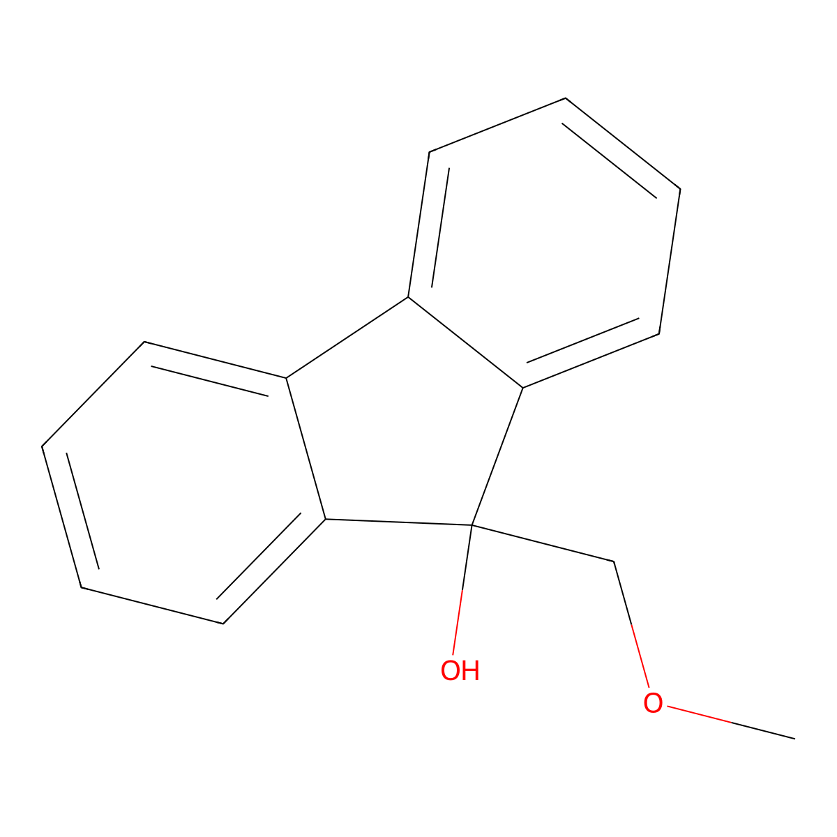 9-(Methoxymethyl)-9H-fluoren-9-ol molecular structure, CAS 1951439-83-0