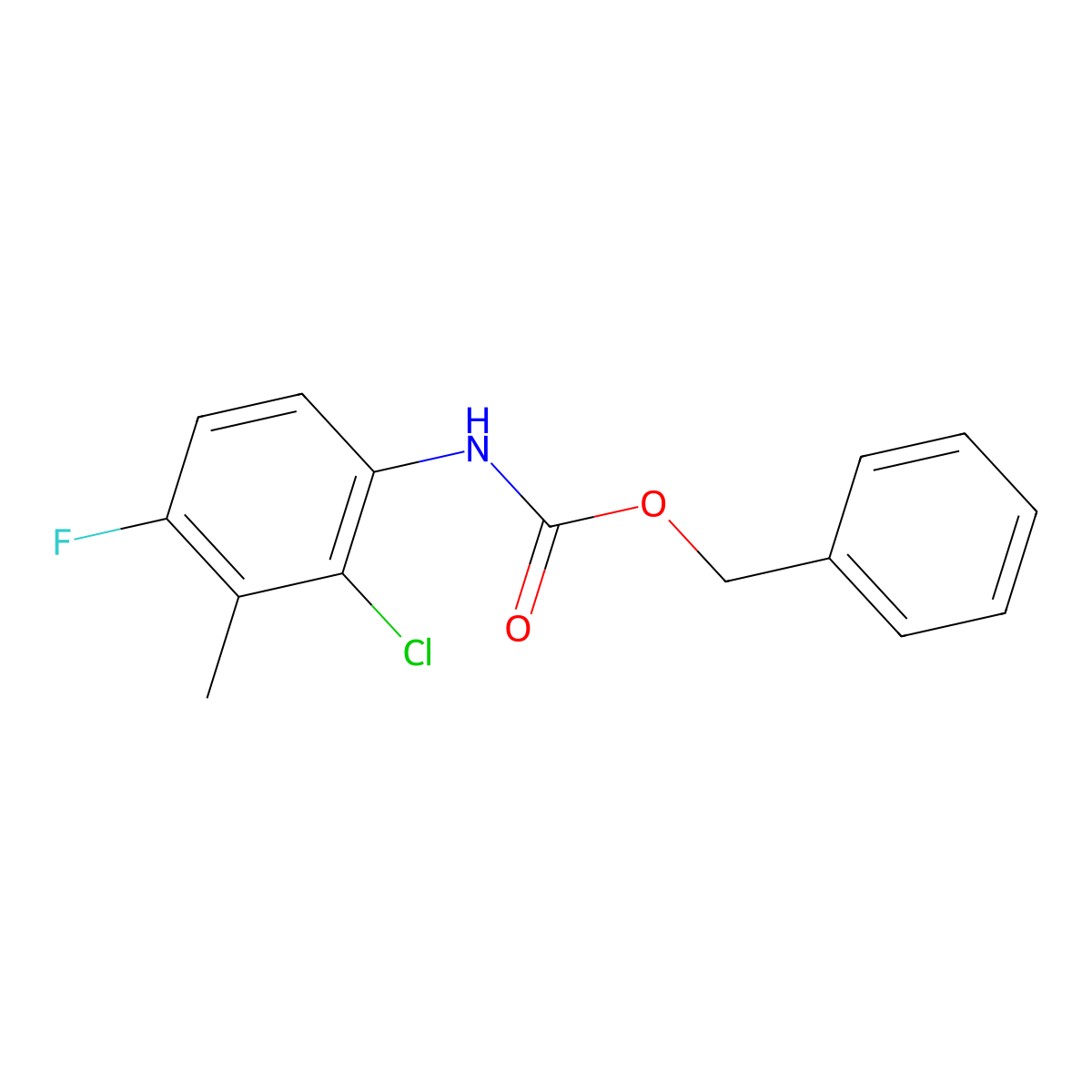 N-Cbz-2-chloro-4-fluoro-3-methylaniline molecular structure, CAS 1951439-85-2
