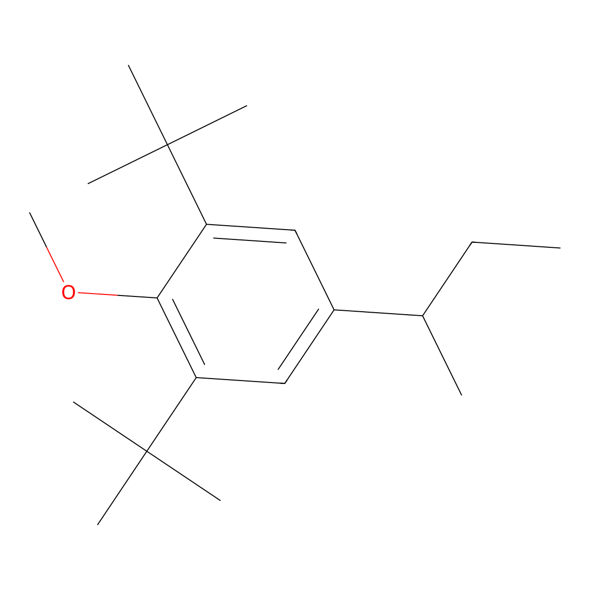 5-(sec-Butyl)-1,3-di-tert-butyl-2-methoxybenzene molecular structure, CAS 1951439-95-4