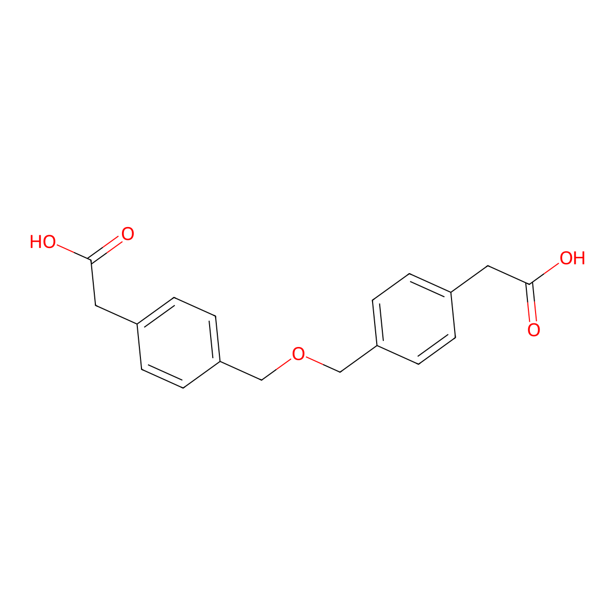 Di(4-carboxymethyl)benzyl ether molecular structure, CAS 1951439-96-5