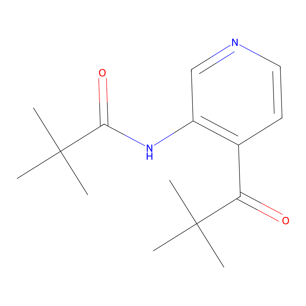N-(4-(Pivaloyl)pyridin-3-yl)pivalamide molecular structure, CAS 1951440-01-9