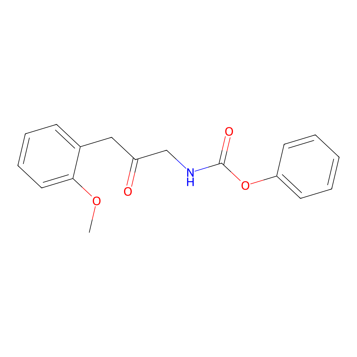 Phenyl (3-(2-methoxyphenyl)-2-oxopropyl)carbamate molecular structure, CAS 1951440-09-7