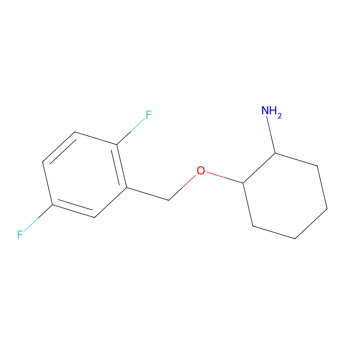 2-((2,5-Difluorobenzyl)oxy)cyclohexanamine molecular structure, CAS 1951440-82-6