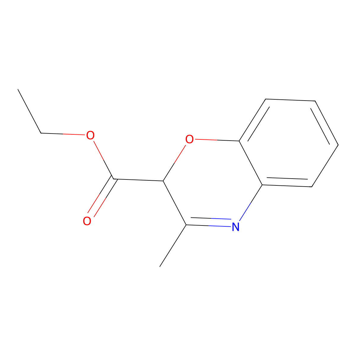 Ethyl 3-methyl-2H-benzo[b][1,4]oxazine-2-carboxylate molecular structure, CAS 1951441-06-7