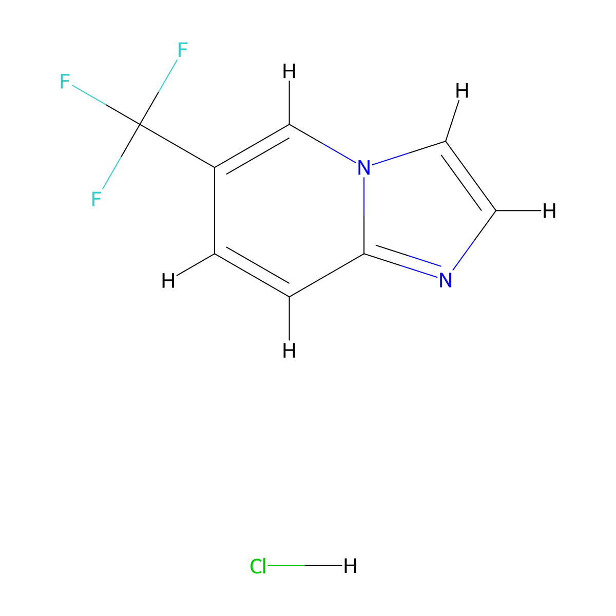 6-Trifluoromethyl-imidazo[1,2-a]pyridine hydrochloride molecular structure, CAS 1951441-08-9