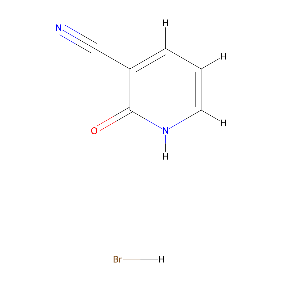 2-Hydroxy-nicotinonitrile hydrobromide molecular structure, CAS 1951441-17-0