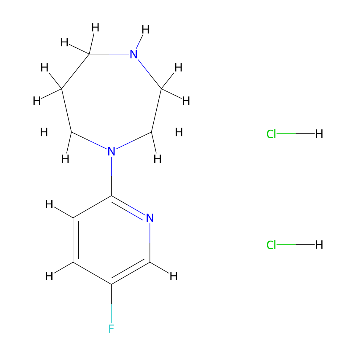 1-(5-Fluoropyridin-2-yl)-1,4-diazepane dihydrochloride molecular structure, CAS 1951441-18-1