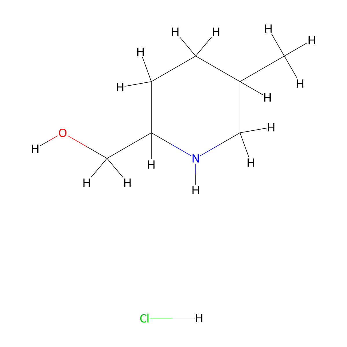 (5-Methylpiperidin-2-yl)methanol hydrochloride molecular structure, CAS 1951441-23-8